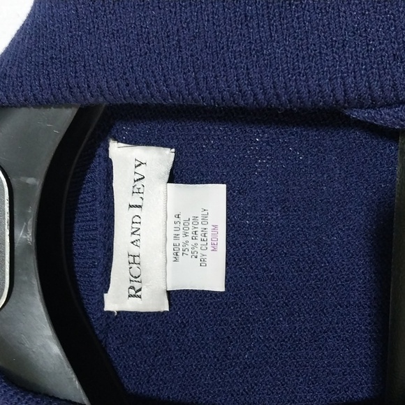 RICH & LEVY  wool sweater 2pc vgt Pants suie. - Picture 6 of 9